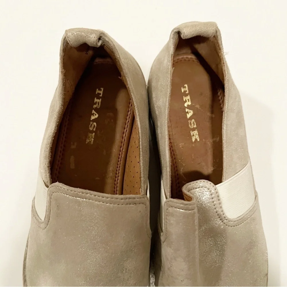 Trask Gold Metallic Slip On Flats Size 11